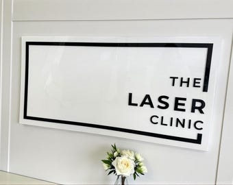 Custom Business Logo Sign, 3D Acrylic Wall Sign, Small Business, Home Office, Beauty Salon, Nail Studio Personalised Brand Logo Signage