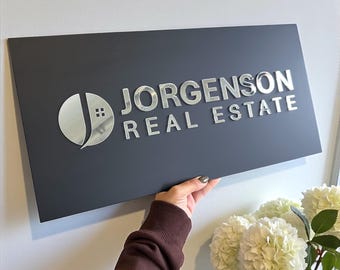 Luxus 3D Acryl Logo Beschilderung für Geschäft, Moderne Salon-Türschild mit Logo, Erhöhte Acryl-Beschilderung für Büro, Liegenschaft, Klinik, Spa