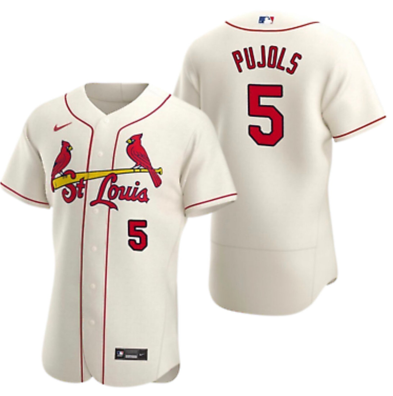 Albert Pujols Cardinals Shirt Jersey Adult Mens White Etsy