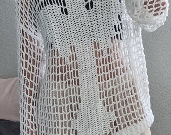 Crochet Cross Sweater Pattern