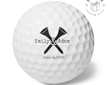 Golf Wedding Favor, Custom Golf Balls, Personalized Wedding Golf Ball Favors, Custom Wedding Day Gift, Wedding Favors Guests, Wedding Gift