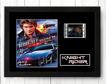Knight Rider Original  Film Cell Display Signed Fathers Day  Gift Stunning Fathers Day Gift