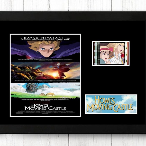 Howl's Moving Castle Original  Film Cell Display Fathers Day  Gift Stunning Fathers Day Gift