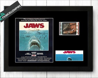 Jaws Shark Original Film Cell Display Signed  Stunning Fathers Day Gift