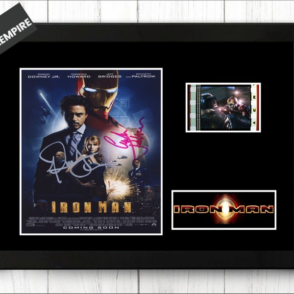 Iron Man Original Film Cell Display  Cast Signed Stunning Fathers Day Gift