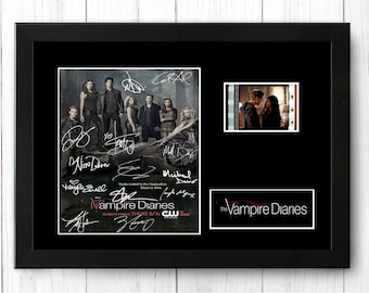 The Vampire Diaries Original  Film Cell Display Signed Christmas  Gift Stunning Christmas Gift