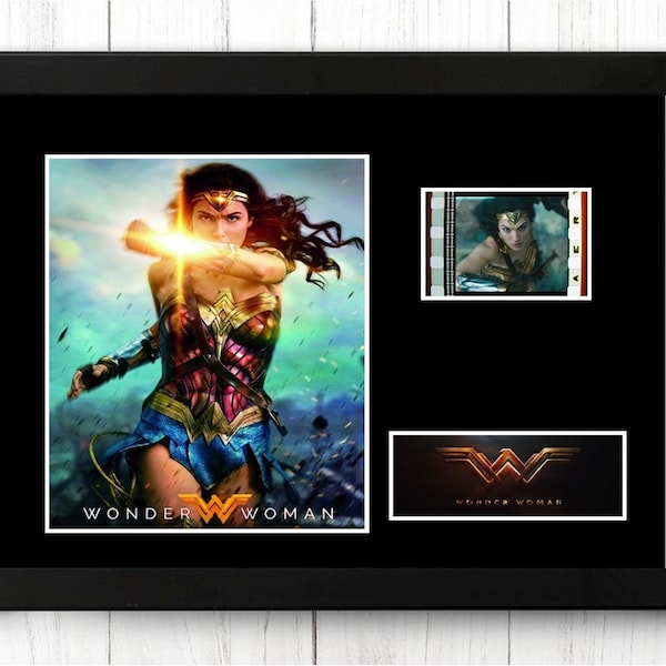 Wonder Woman Original  Film Cell Display Gal Gadot Fathers Day  Gift Stunning Fathers Day Gift