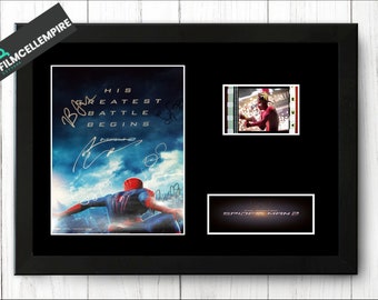 The Amazing Spiderman 2 Original Film Cell Display  Cast Signed Stunning Fathers Day Gift