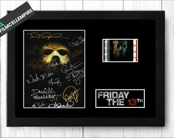 Friday the 13th Original Film Cell Display  Cast Signed Stunning Fathers Day Gift