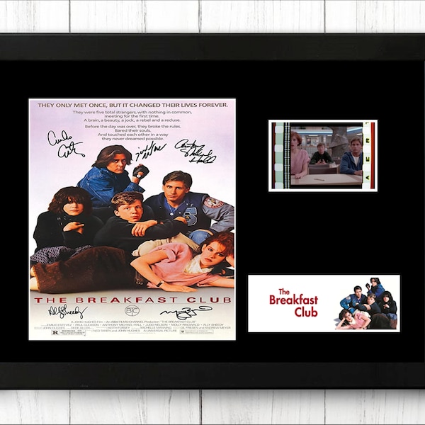 The Breakfast Club Original Film Cell Display Signed  Stunning Fathers Day Gift