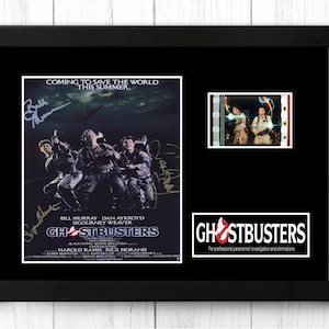 Ghostbusters Original  Film Cell Display Signed Fathers Day  Gift Stunning Fathers Day Gift