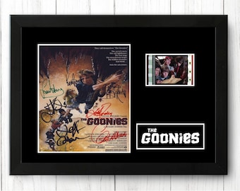 The Goonies Original  Film Cell Display Signed Fathers Day  Gift Stunning Fathers Day Gift