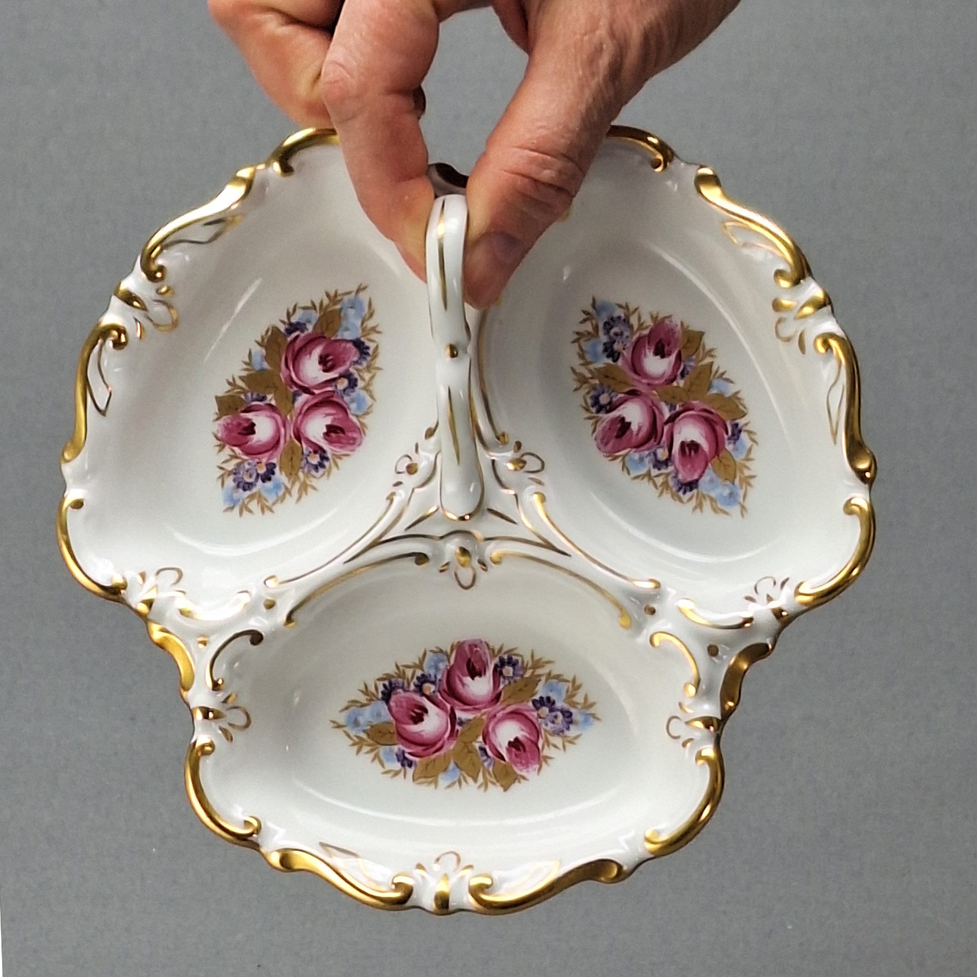 ヴィンテージ JLmenau ドイツ製 磁器製 仕切り付きサービング