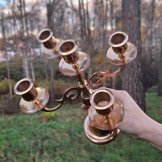 希少 スウェーデン製 ヴィンテージ コパー 銅製 北欧インテリア 蝋燭