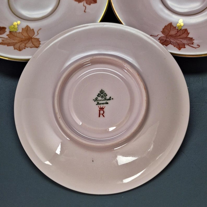 Vintage Rosenthal Porcelain Tea Set, 1920s Bavarian Gilded Service, Art ...