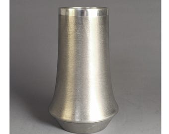 Vintage Scandinavian Pewter Vase 1976 Koppar & Tennsmide Swedish Minimalist Handcrafted Mid-Century Modern Decor Collectible