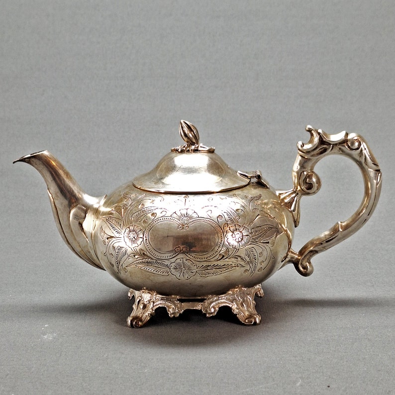 Vintage Silver Plated Stamp EPNS Tea Set Teapot, Milk Jug, Sugar Bowl