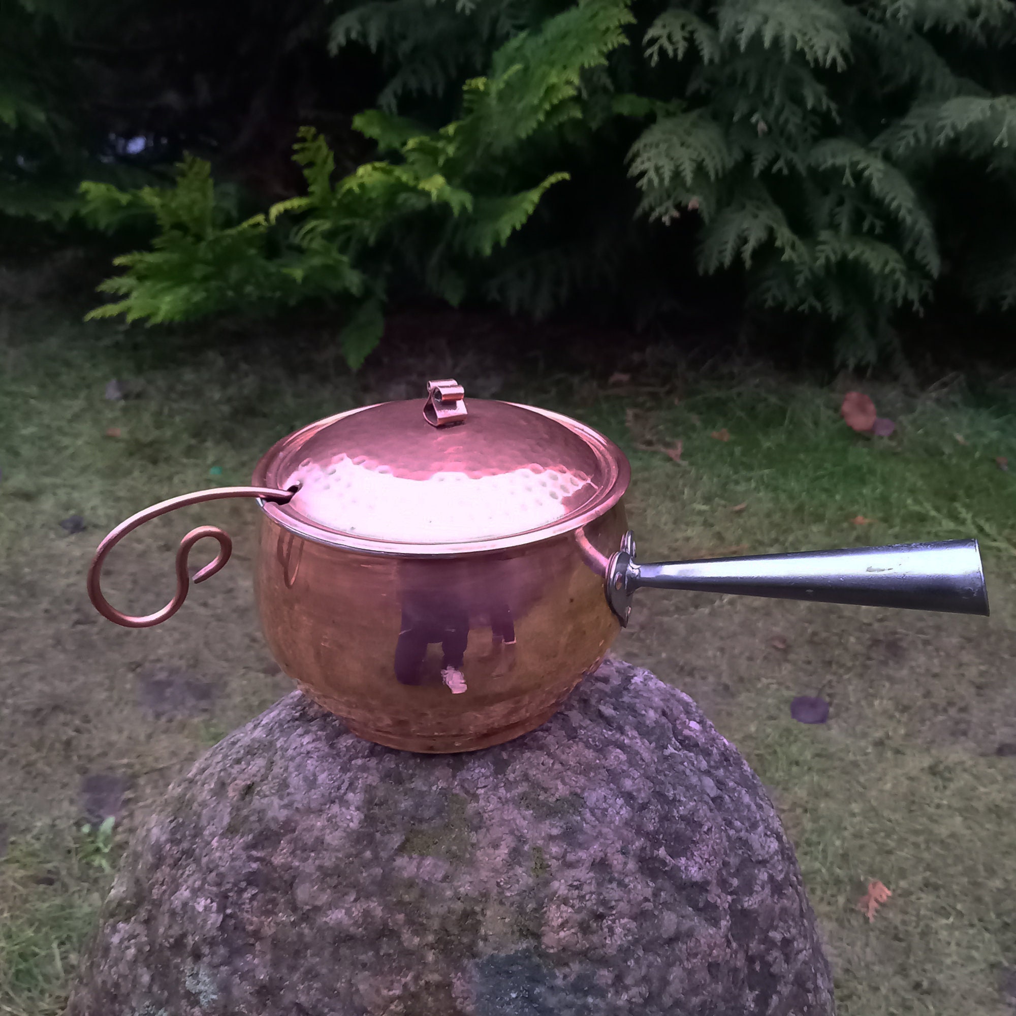 Vintage Copper Pot With Ladlehandcrafted Coppe Bowl Made in Etsy