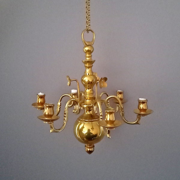 Brass Six Arm Candelabra Etsy