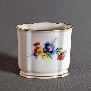 Rosenthal Kronach Porcelain Holder, Floral Design with Gold Trim, Germany, Art Deco, Rare Vintage, Circa 1938, Decorative Collector&#39;s Piece