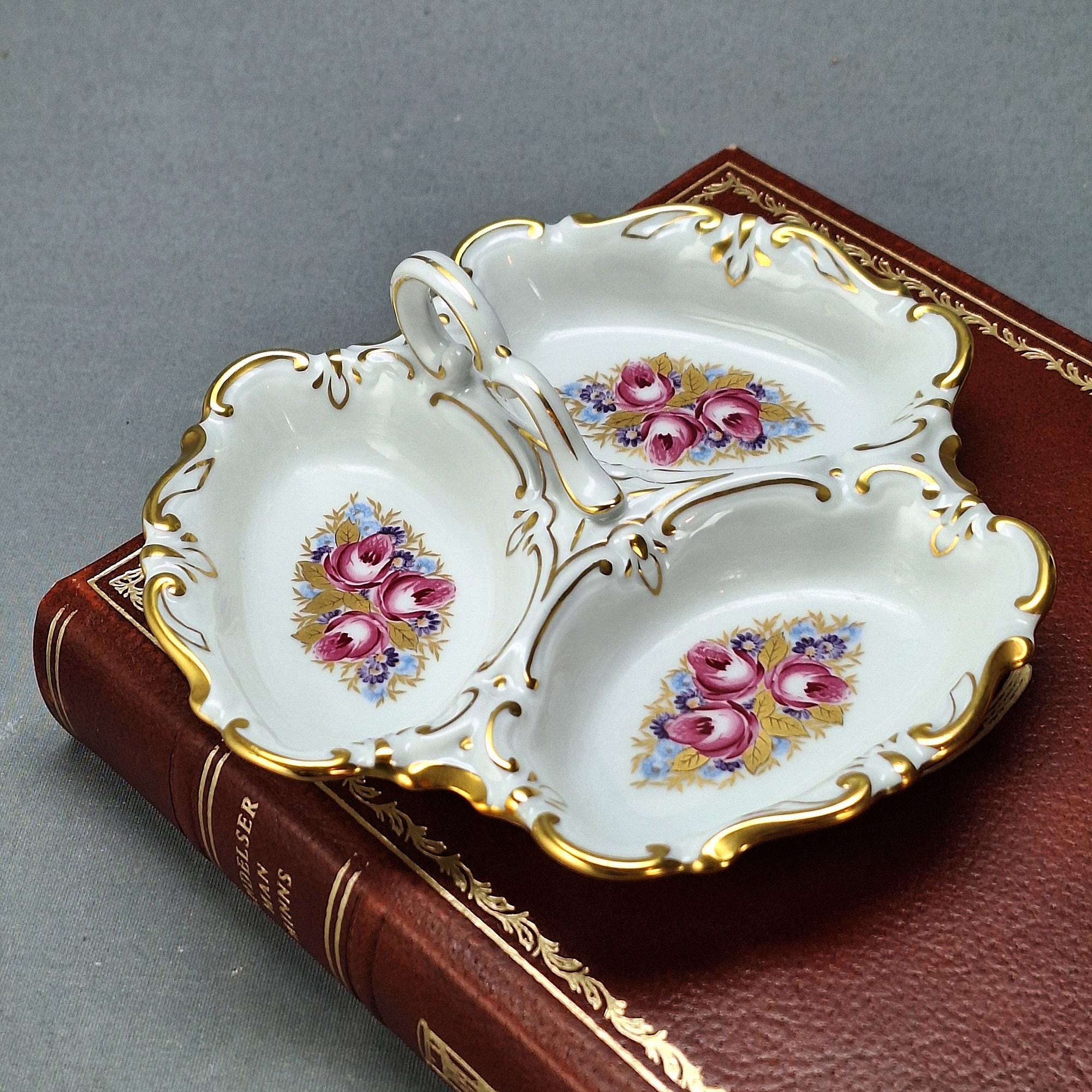 ヴィンテージ JLmenau ドイツ製 磁器製 仕切り付きサービング