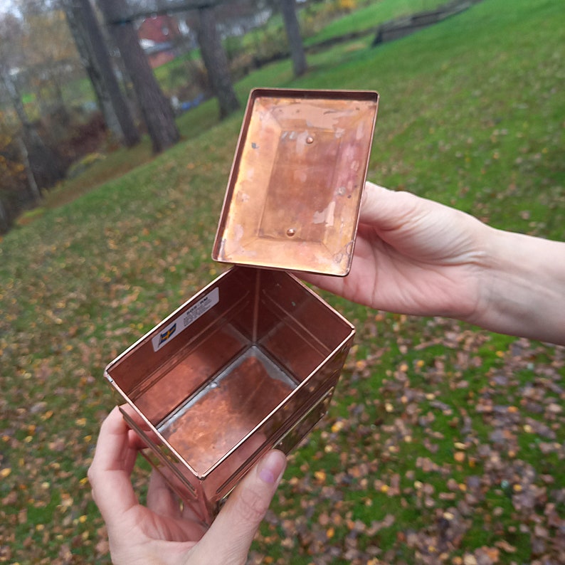 Vintage Copper Box Storage Box Scandinavian Jar Canisters Etsy vintage-copper-box-storage-box-scandinavian-jar-canisters-etsy