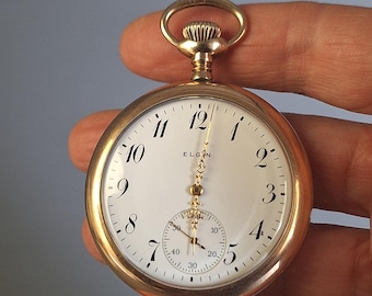 Antique 1912 Elgin Gold-Filled Pocket Watch