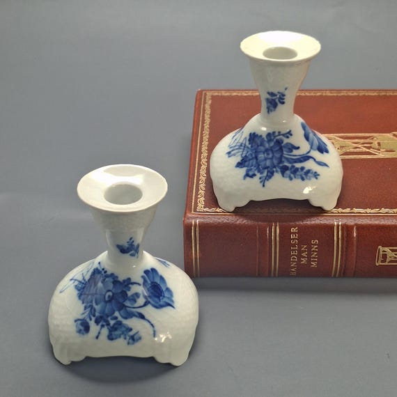 ロイヤル・コペンハーゲン ブルーフラワーカーブ キャンドルスタンド