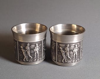 Vintage Askvoll Brug Støpt Tinn Small Handmade Pewter Tomling Bowl