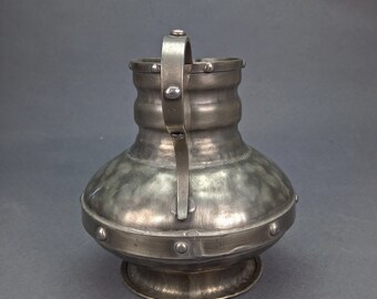 Vintage Pewter Pitcher, Viking Wine Jug,stamped Norge