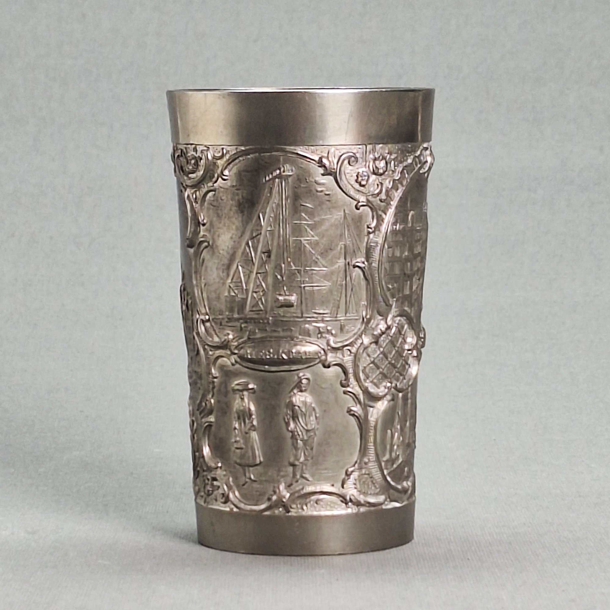 アンティークピューターハンブルクカップ、ドイツ帝国コレクターズ