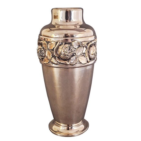 WMF Silver Plated Vase Mid Century German Decorative Metal Vase