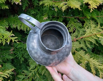 Vintage Pewter Pitcher, Viking Wine Jug,stamped Norge