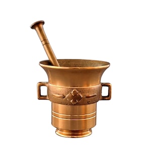 Swedish MALM Bronze Mortar and Pestle c.1940s Baroque Style Scandinavian Metal