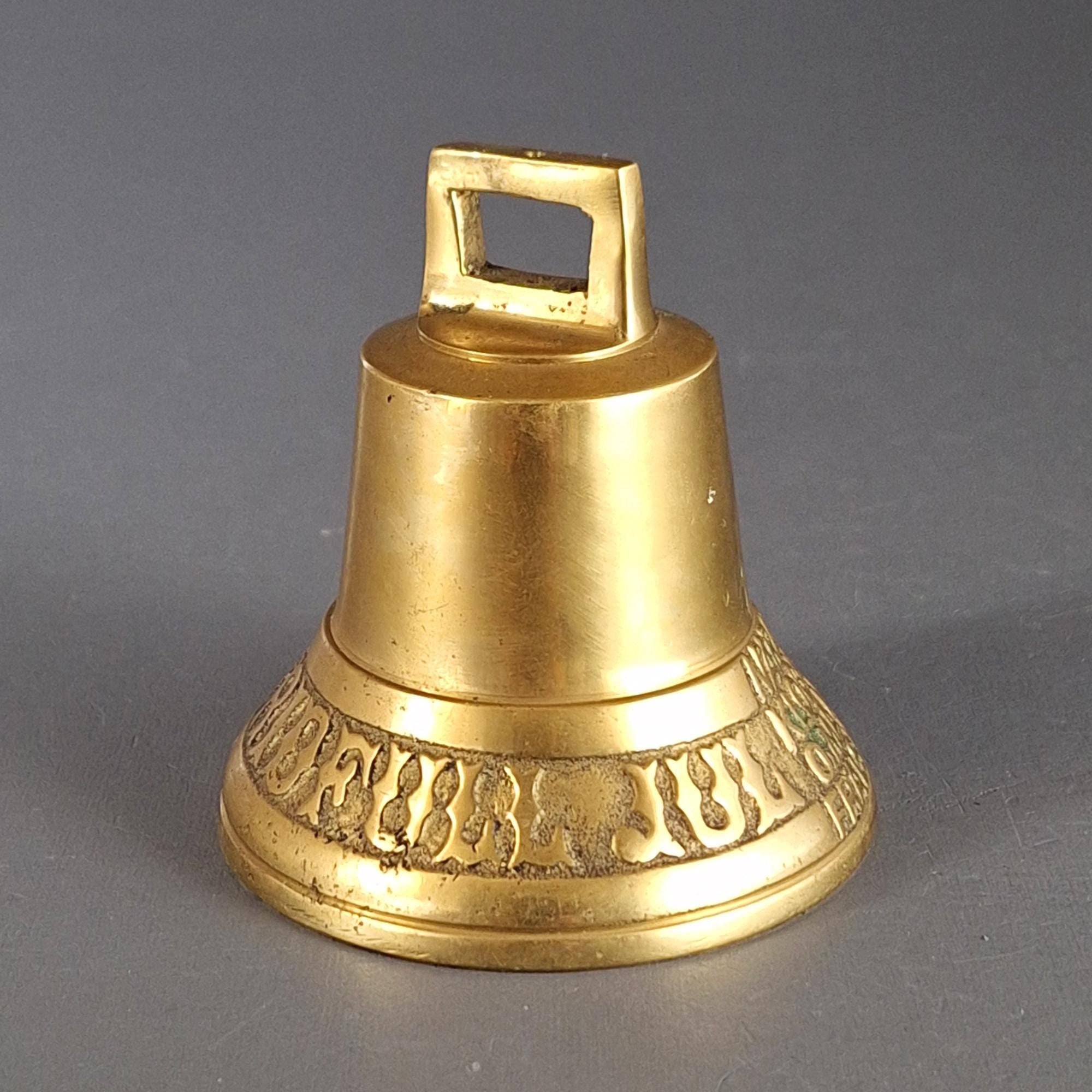 Vintage Swedish Brass Christmas Bell – Fridfull Jul – Scandinavian