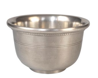 Vintage Swedish Pewter Bowl by Tassinari, Handcrafted 93% Svenskt Tenn, Scandinavian Design