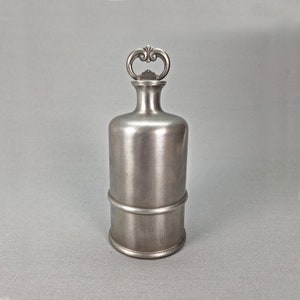 Vintage Swedish Pewter Bottle, MEMA Svenskt Tenn, Collectible Pewter Flask, Exceptionally Rare Find for Connoisseurs Crafted in Sweden 1976s