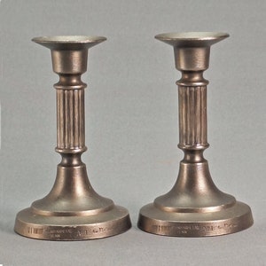 Vintage Pair of Swedish Gustavian Style Pewter Candlesticks by KTS Svenskt Tenn Design Arne Karlsson, Find Just for Collectors, Sweden 1975s