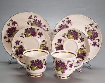 Vintage Winterling Bavaria Tea Set – Violet Floral German Porcelain