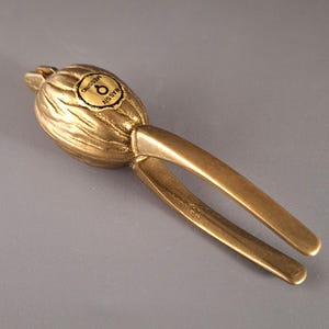 Mid-Century Swedish Solid Brass Nutcracker, Massiv Mässing, 1950s–1960s