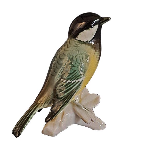 Karl Ens Porzellan Vogel Skulptur – Volkstedt Germany – Mid Century