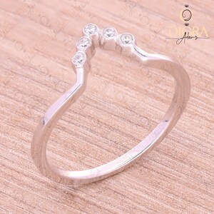 Beze set Eternity Wedding Band, Promise Ring, Thin Wedding Band, 925 Sterling Silver