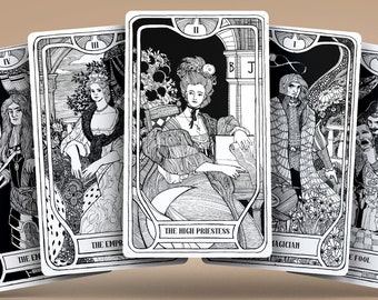 Royal Court Tarotkarten 78 Karten Deck mit vollständigen Anleitung viktorianischen Tarotkarten