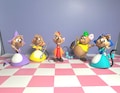 Cinderella Mice Figurines