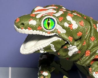 3D Printed Articulated New Caledonia Giant Gecko 