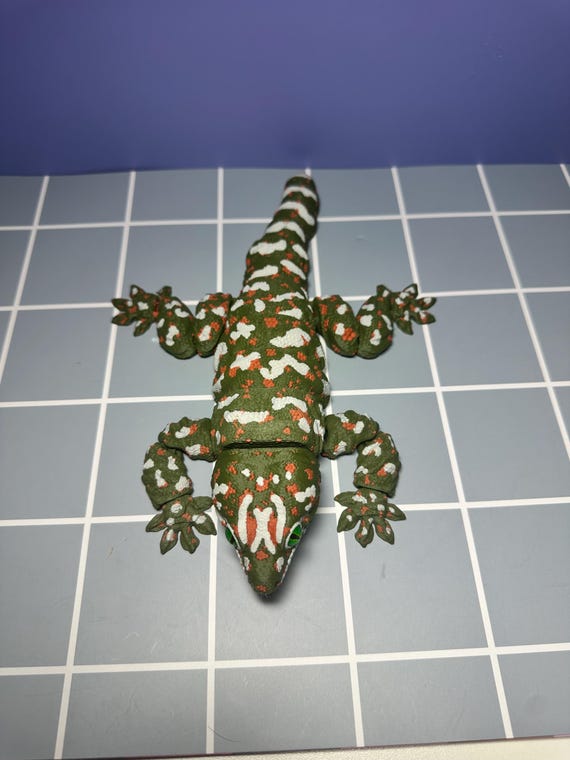 3D Printed Articulated New Caledonia Giant Gecko 