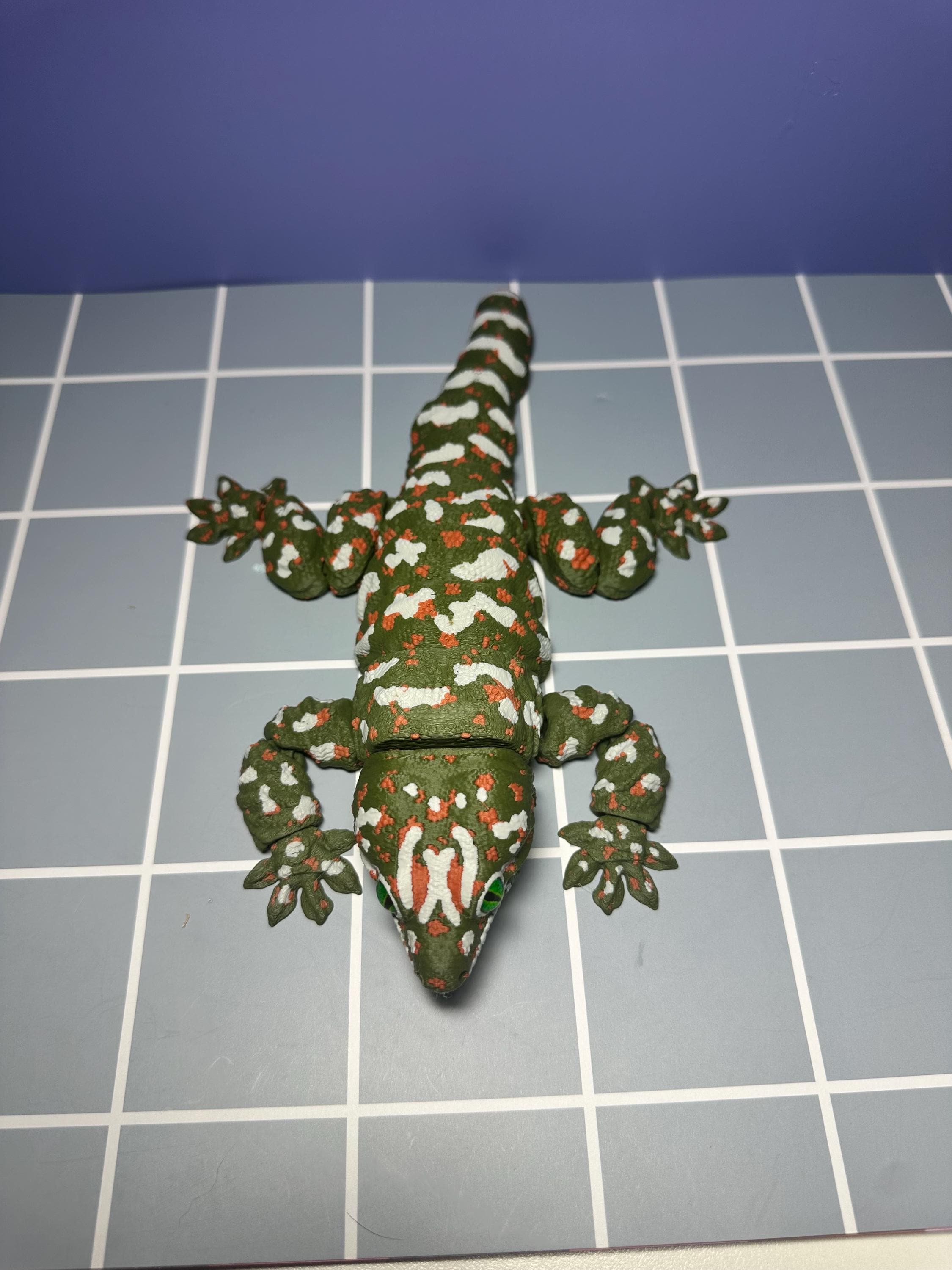3D Printed Articulated New Caledonia Giant Gecko 