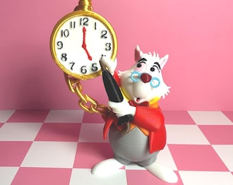 White Rabbit "I'm Late!" Figurine - Alice In Wonderland