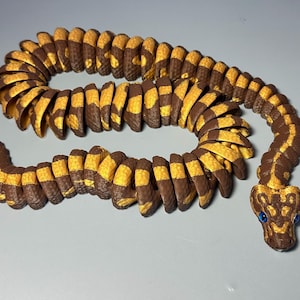 Serpiente pitón bola articulada impresa en 3D: ¡diferentes formas disponibles! Pinstripe