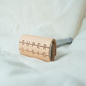 Shaver Protective Cover, Razor Leather Case, Shaving Protection, Leather Accessories, Recycled Leather SUPER BASIC